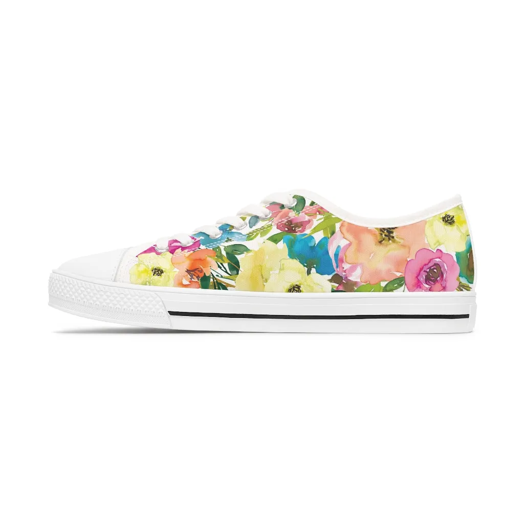 Spring Floral Women's Low Top Sneakers