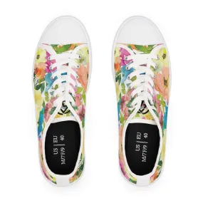 Spring Floral Women's Low Top Sneakers