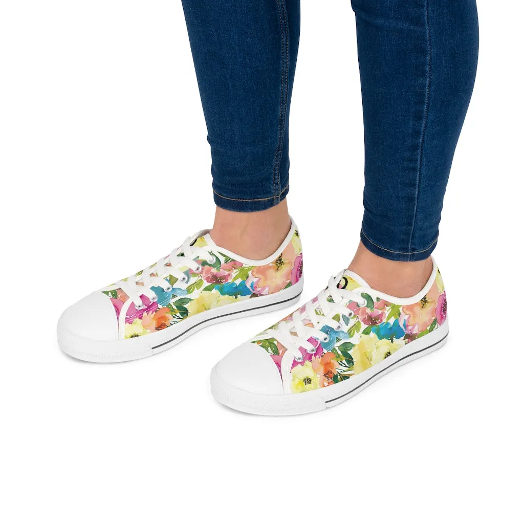 Spring Floral Women's Low Top Sneakers