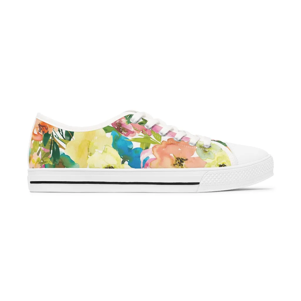 Spring Floral Women's Low Top Sneakers