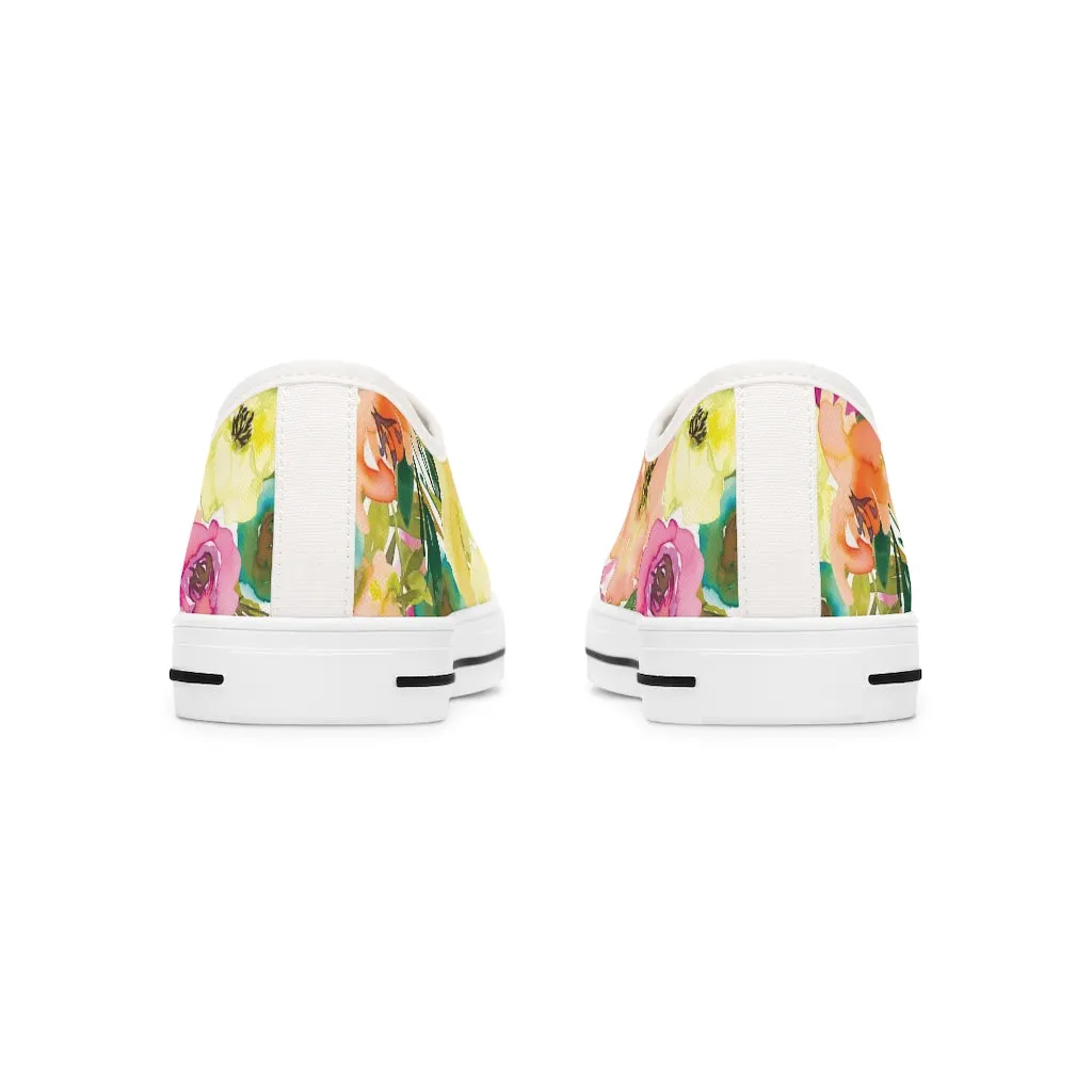 Spring Floral Women's Low Top Sneakers