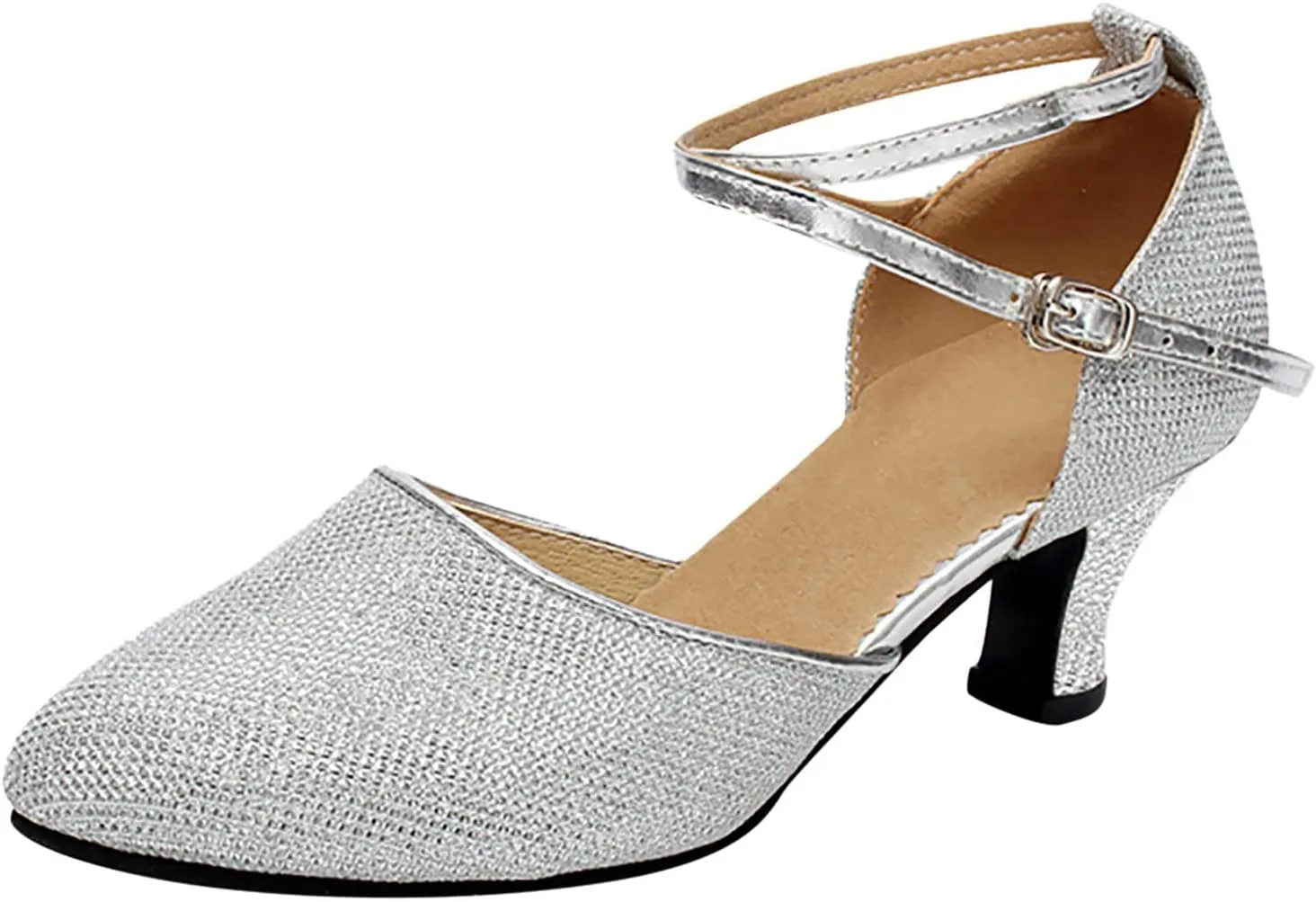 Strappy Pumps Heels Women's Chunk Low Heel Pump Sandals White Block Heels Women's Open Toe Heeled Sandals