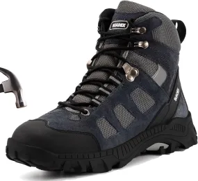 SUADEX Steel Toe Boots for Men Women Indestructible Non Slip Comfortable Work Boot Safety Construction Shoes