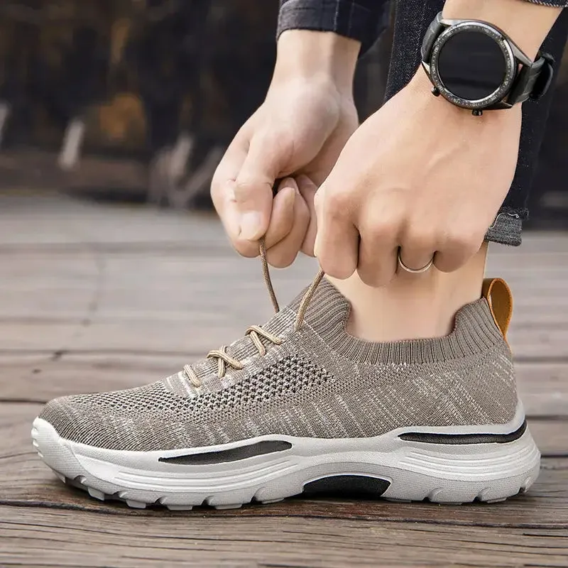Wide Slip-On Walking Shoes Men Casual Comfortable Loafers