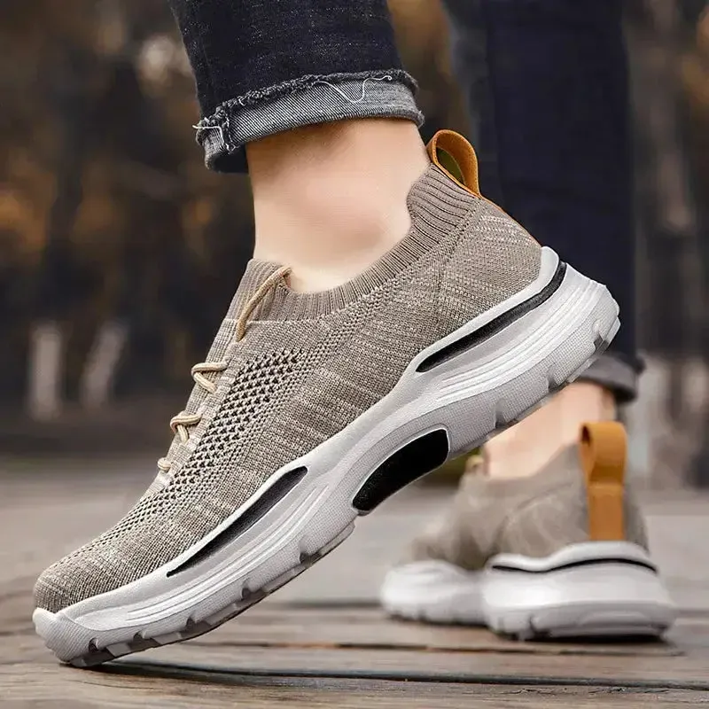 Wide Slip-On Walking Shoes Men Casual Comfortable Loafers