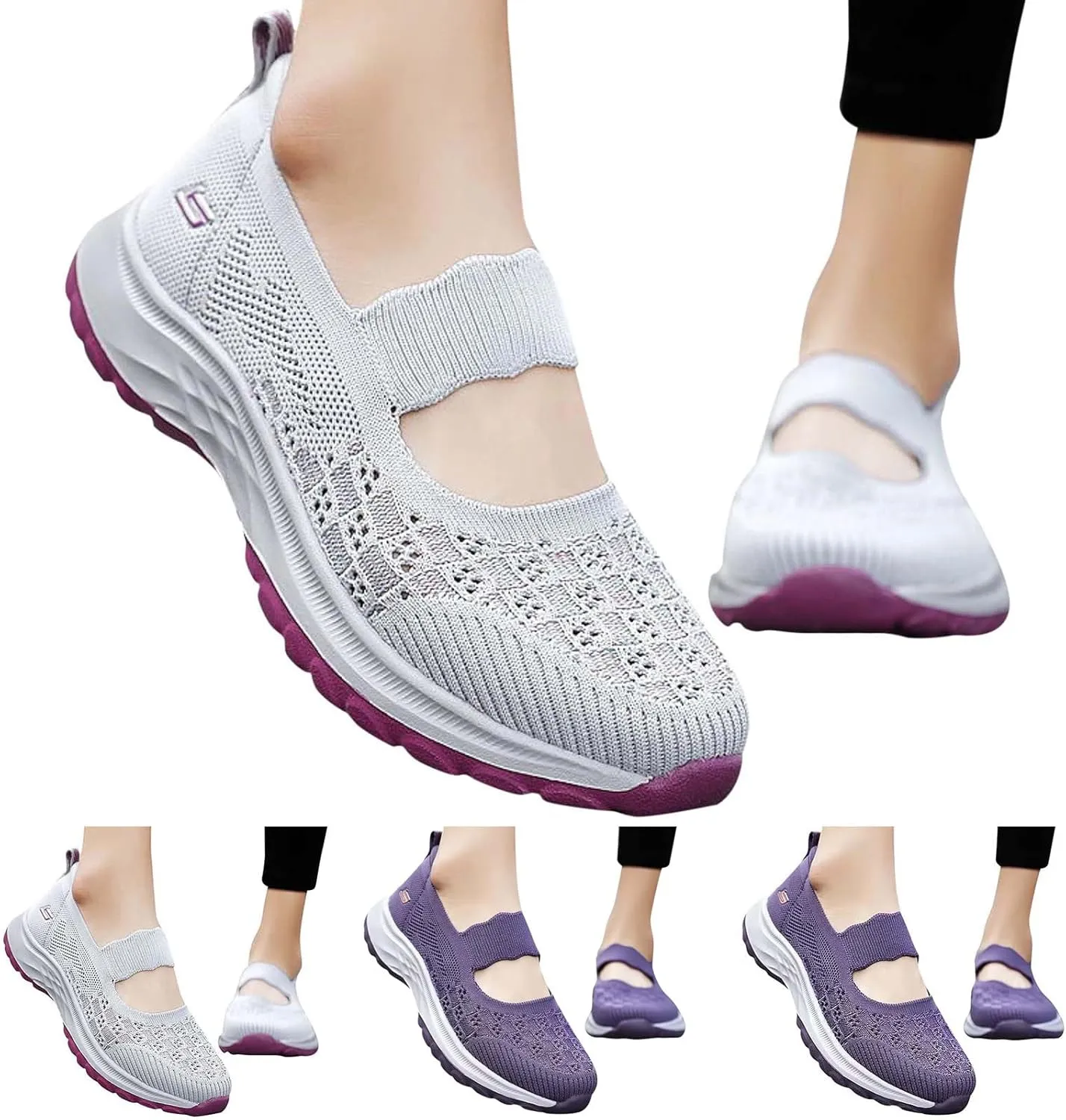 Women Tennis Shoes Cute Casual Walking Hiking Gym Sneakers Orthopedic Comfort Wear Lightweight Non Slip Sneakers