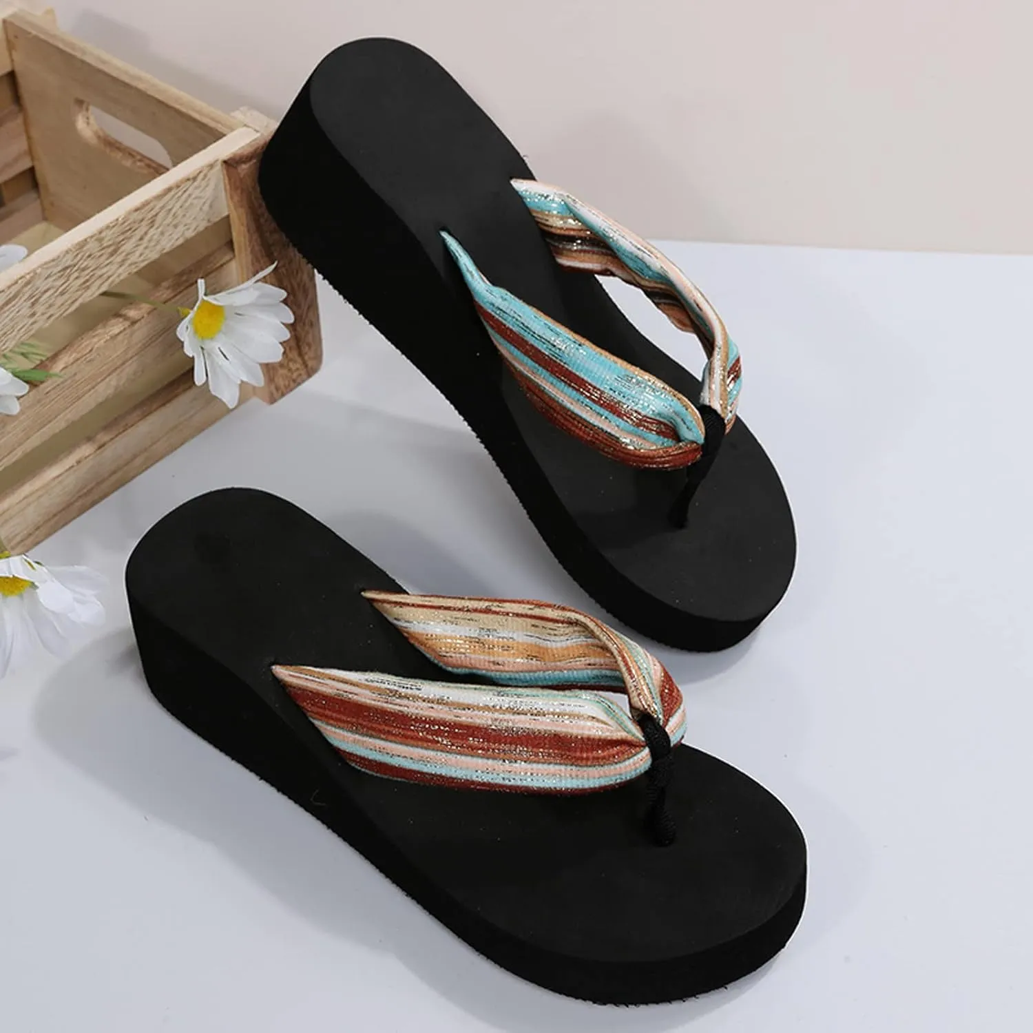 Women's Arch Support Flip Flops Comfortable Casual Summer Beach Thong Sandals Cushion Flip Flops for Women