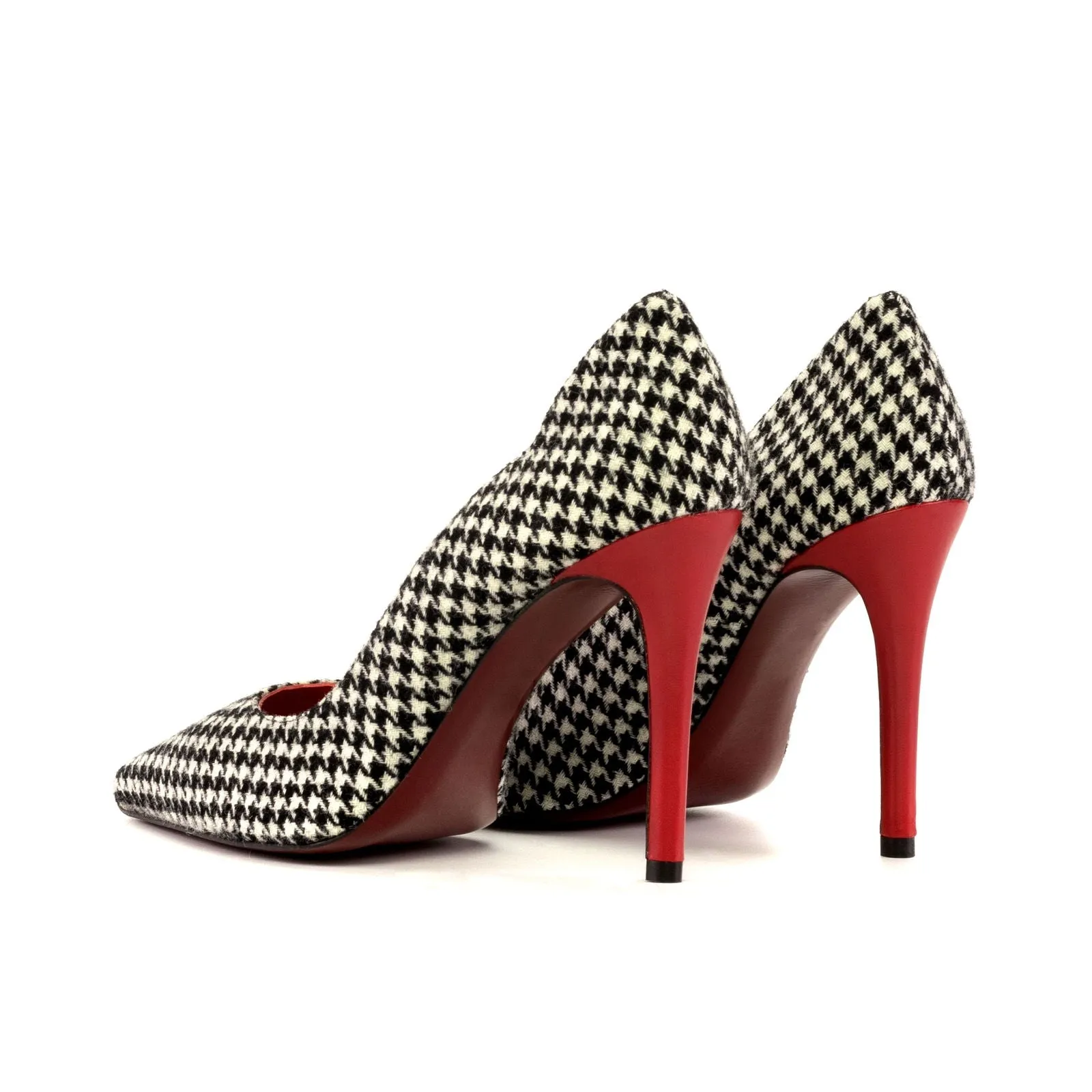 Women's Genoa Pointed Toe Leather Heels Wide Plus Size Passion Red 5483