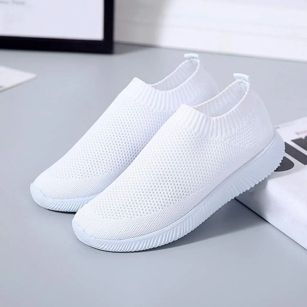 Womens Orthopedic Slip On Casual Shoes Walking Sneakers with Arch Support Comfortable Loafers Plantar Fasciitis Relief Foot Pain Diabetic Feet