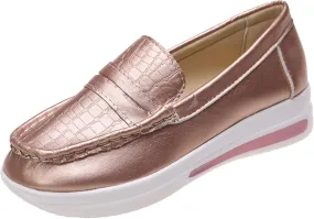 Womens Sandals Dressy Closed Toe Sandals Women Platform Loafer Flat Wedge Sandals Women Loafer Shoes For Daily Work