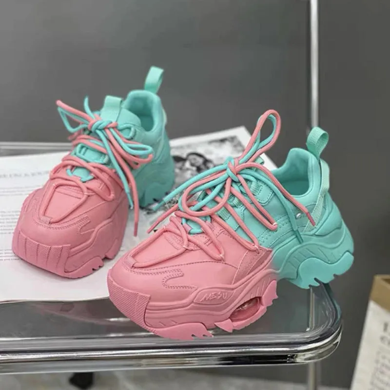 Women's Thick Bottom Comfortable  Sneakers