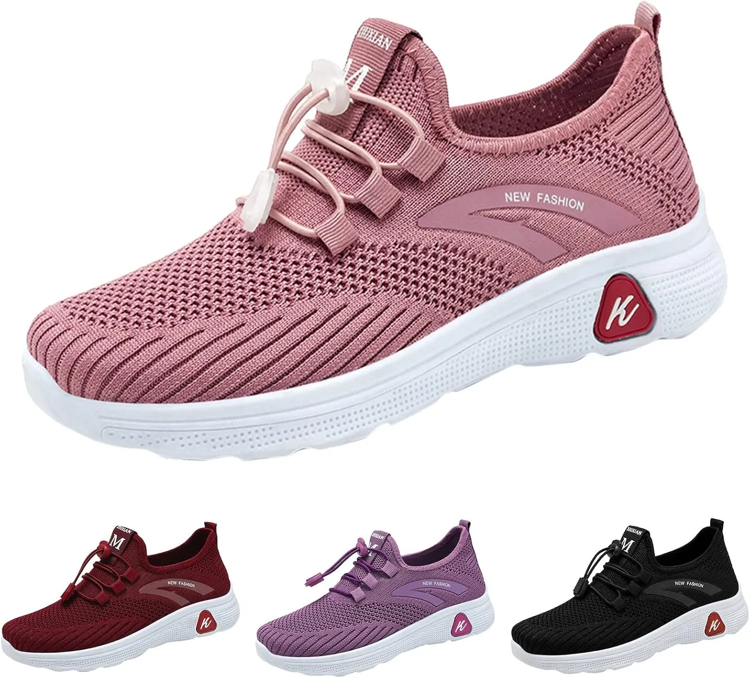 Womens White Tennis Shoes Platform Sneakers for Women Fashion Workout Shoes for Women Round Toe Slip On Casual Mens Loafers White Sneakers Men Wide