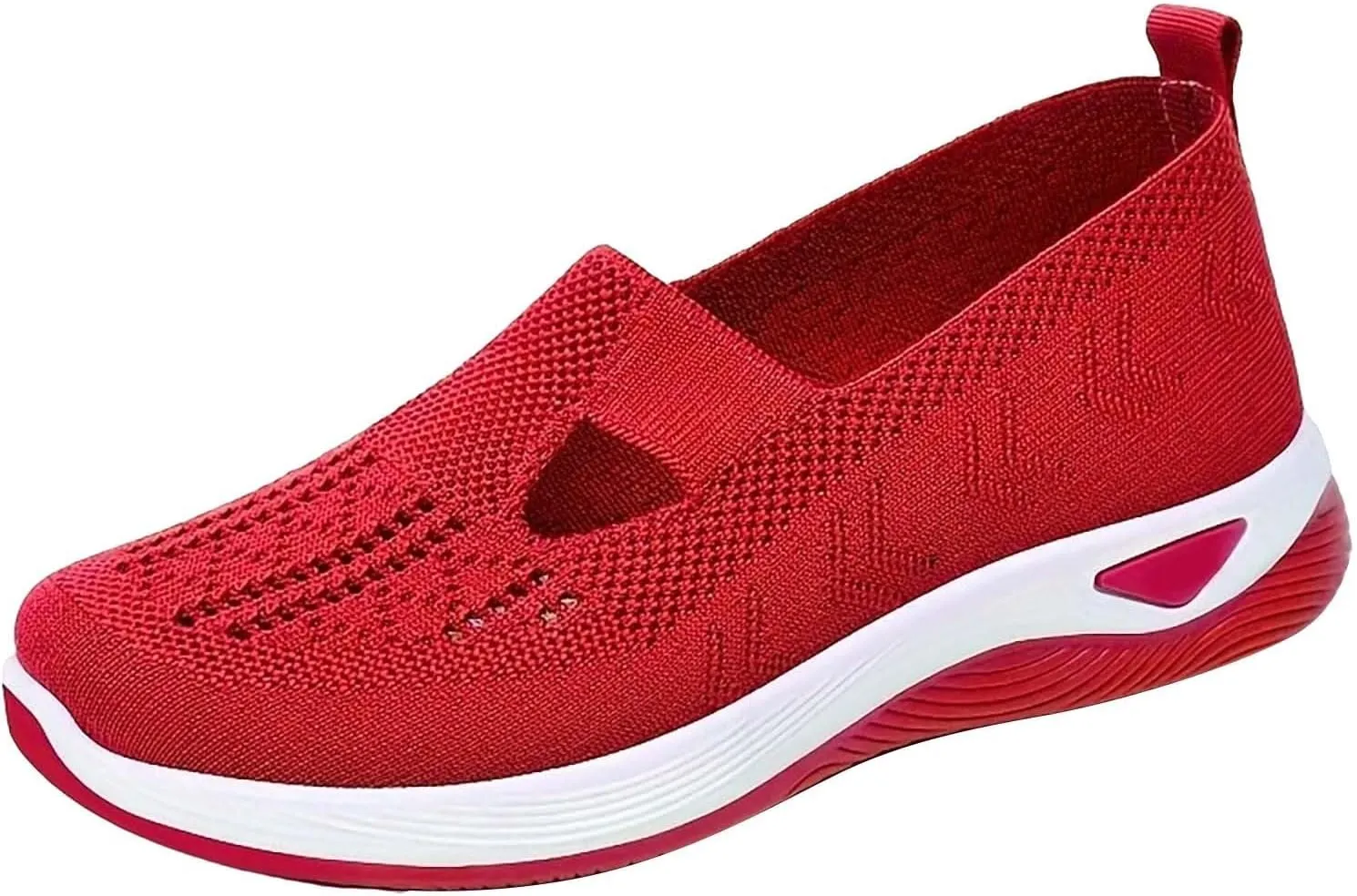 Women's Woven Orthopedic Breathable Soft Shoes Tennis Shoes Womens Comfortable Women Casual Shoes Walking Sneakers White Tennis Shoe Loafers Casual Slip On